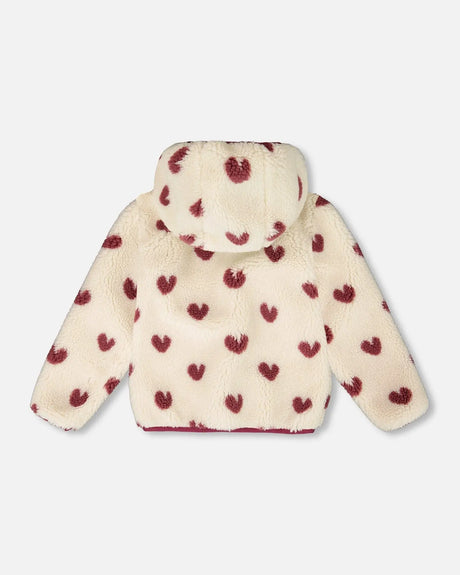 Reversible Mid-Season Jacket Purple Plum | Deux par Deux | Jenni Kidz