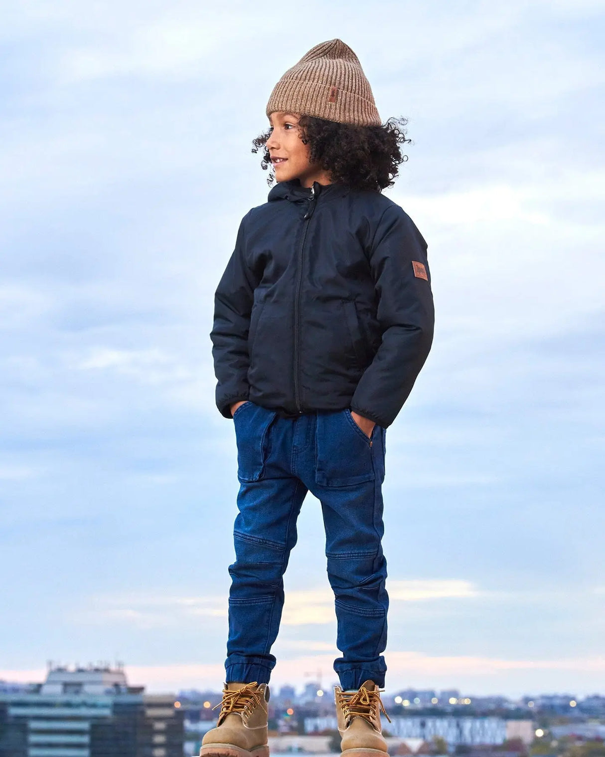 Reversible Sherpa Jacket Black | Deux par Deux | Jenni Kidz