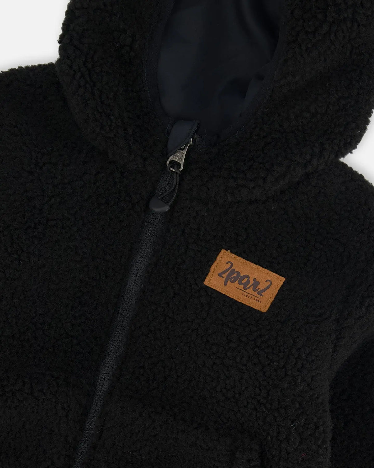 Reversible Sherpa Jacket Black | Deux par Deux | Jenni Kidz