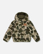 Reversible Sherpa Jacket Camouflage Green | Deux par Deux | Jenni Kidz