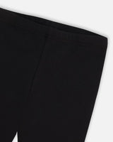 Rib Leggings Black | Deux par Deux | Jenni Kidz