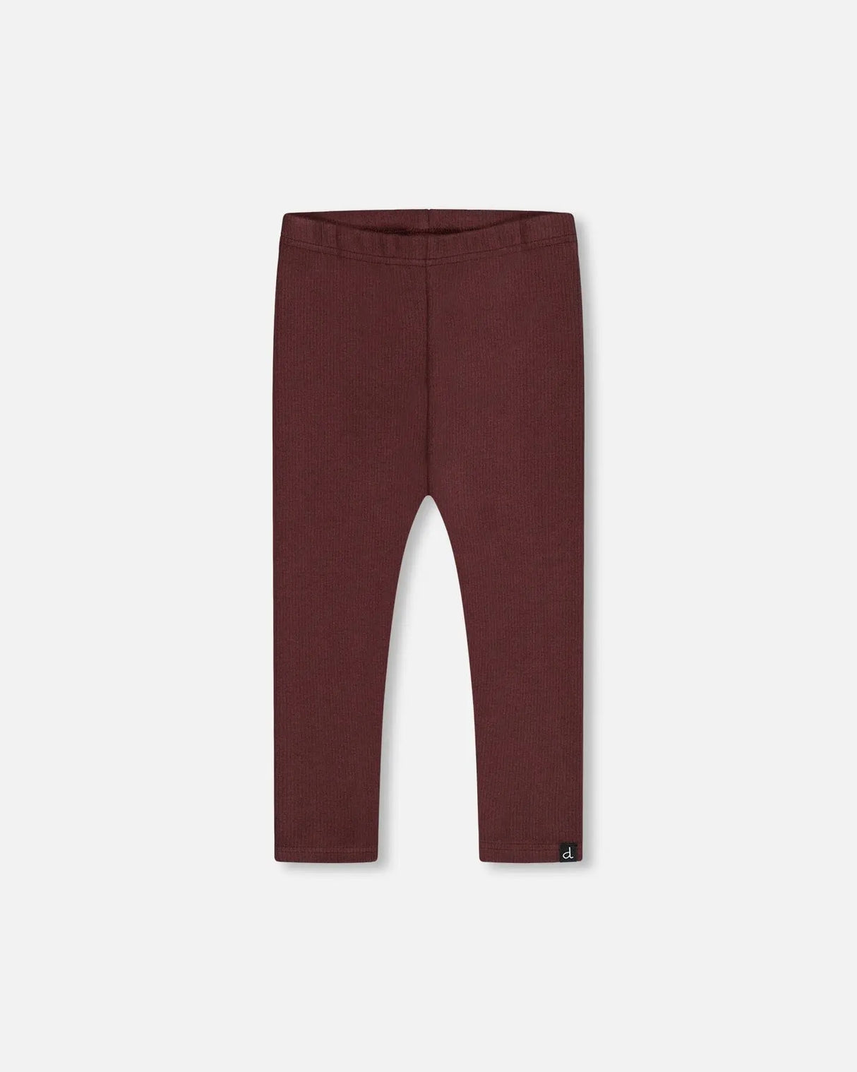 Rib Leggings Dark Brown | Deux par Deux | Jenni Kidz