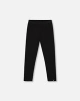 Ribbed Leggings Black | Deux par Deux | Jenni Kidz