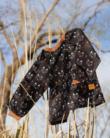 School Apron Black Printed Fox | Deux par Deux | Jenni Kidz