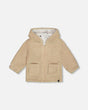 Sherpa Hooded Zip Jacket Sand | Deux par Deux | Jenni Kidz