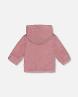 Sherpa Hooded Zip Jacket Woodrose | Deux par Deux | Jenni Kidz