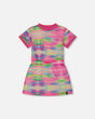 Short Sleeve Mesh Beach Dress Multicolored | Deux par Deux | Jenni Kidz