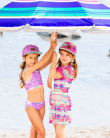 Short Sleeve Mesh Beach Dress Multicolored | Deux par Deux | Jenni Kidz