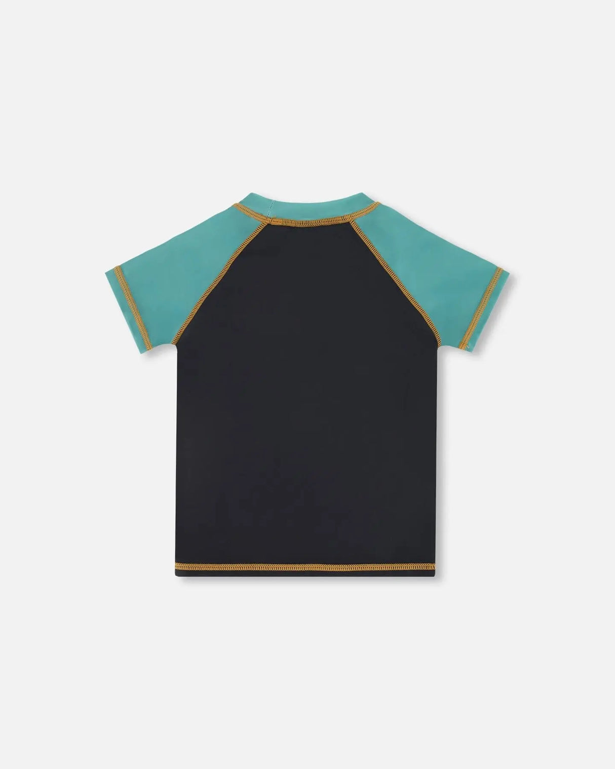 Short Sleeve Rashguard With Print Black | Deux par Deux | Jenni Kidz