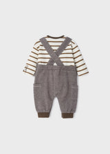 Soft Knitted Chocolate Fleece Romper Set | Mayoral | Mayoral | Jenni Kidz