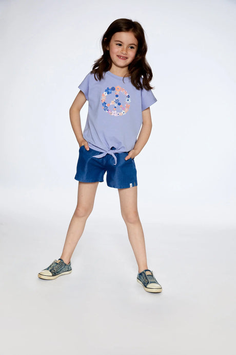 Solid Chambray Short | Deux par Deux | Jenni Kidz