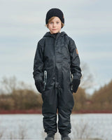 Solid Mid-Season One-Piece Outerwear Black | Deux par Deux | Jenni Kidz