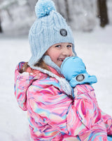 Solid Mittens Air Blue | Deux par Deux | Jenni Kidz