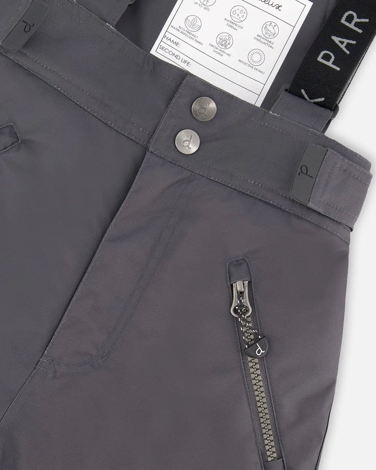 Solid Play Snow Pants Dark Gray | Deux par Deux | Jenni Kidz