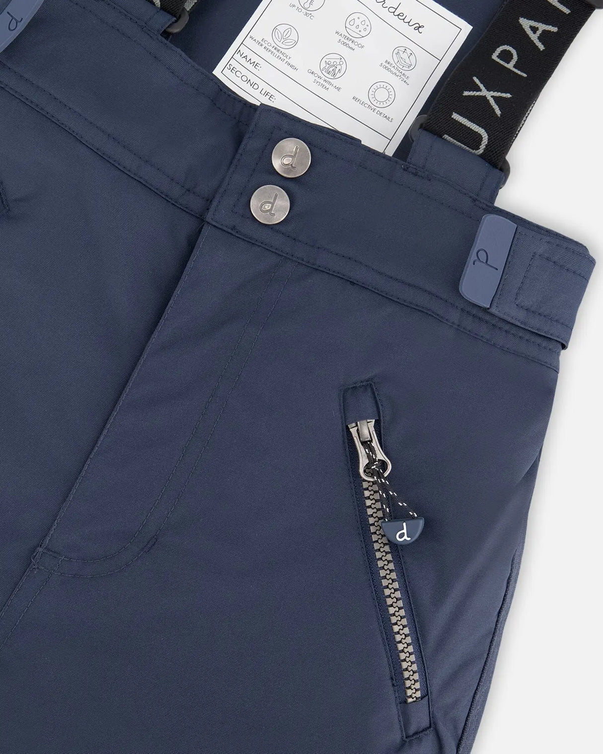 Solid Play Snow Pants Navy Blue | Deux par Deux | Jenni Kidz