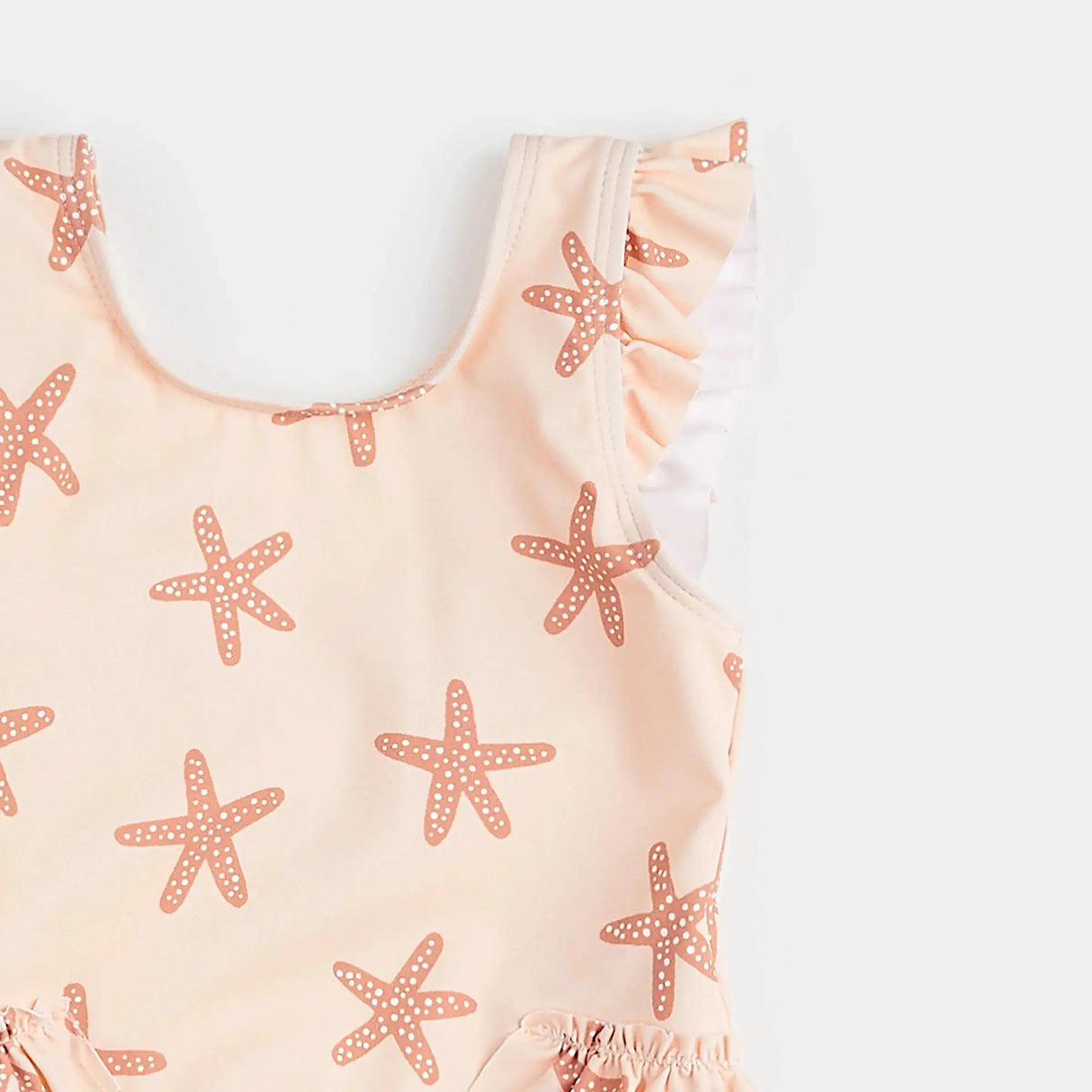 Starfish Print On Rose One-Piece Swimsuit | Petit Lem | Petit Lem | Jenni Kidz