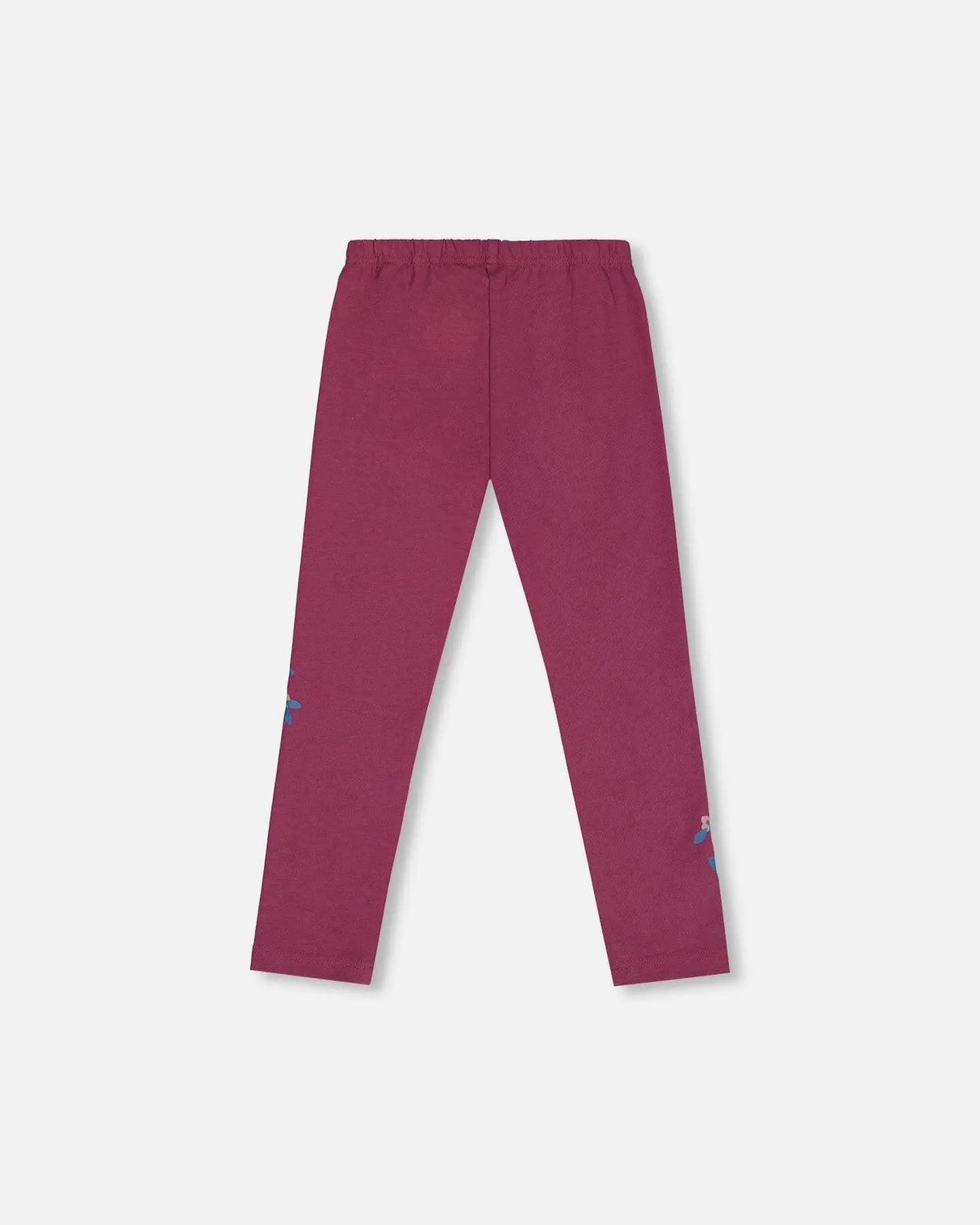 Stretch Leggings With Print Burgundy | Deux par Deux | Jenni Kidz