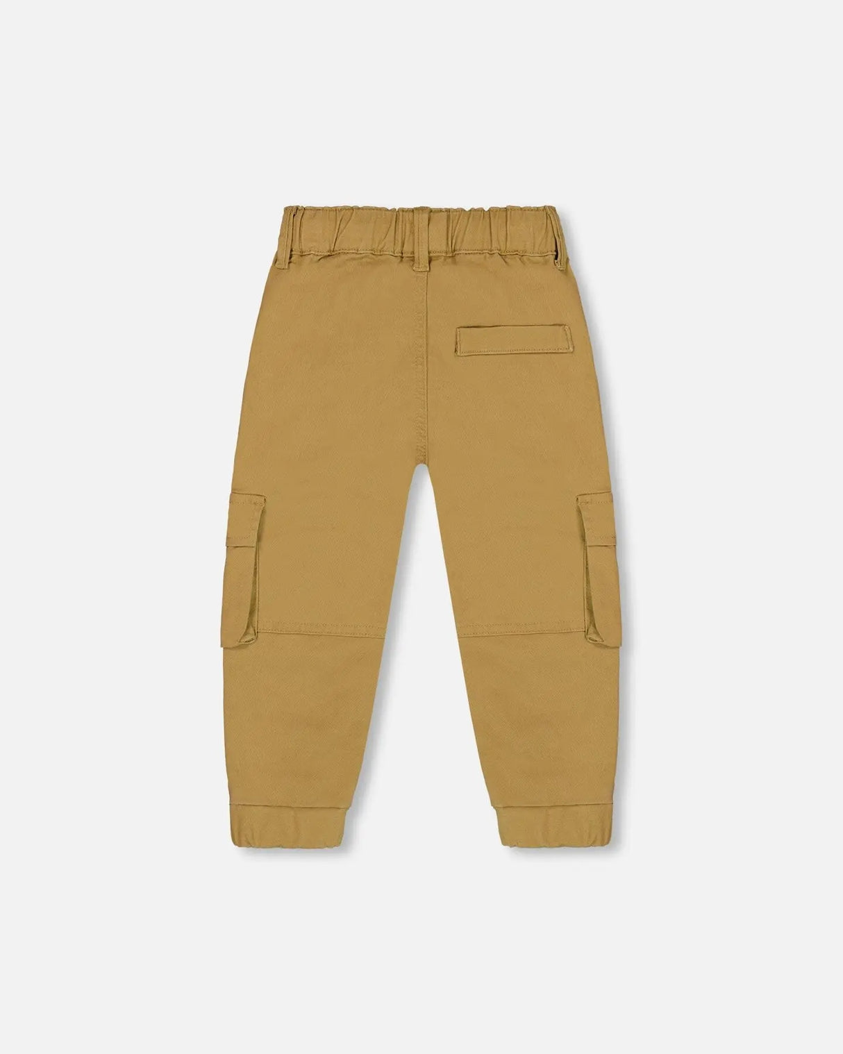 Stretch Twill Cargo Jogger Pants Dark Beige | Deux par Deux | Jenni Kidz