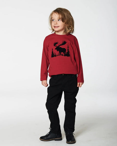 Stretch Twill Pants Black | Deux par Deux | Jenni Kidz