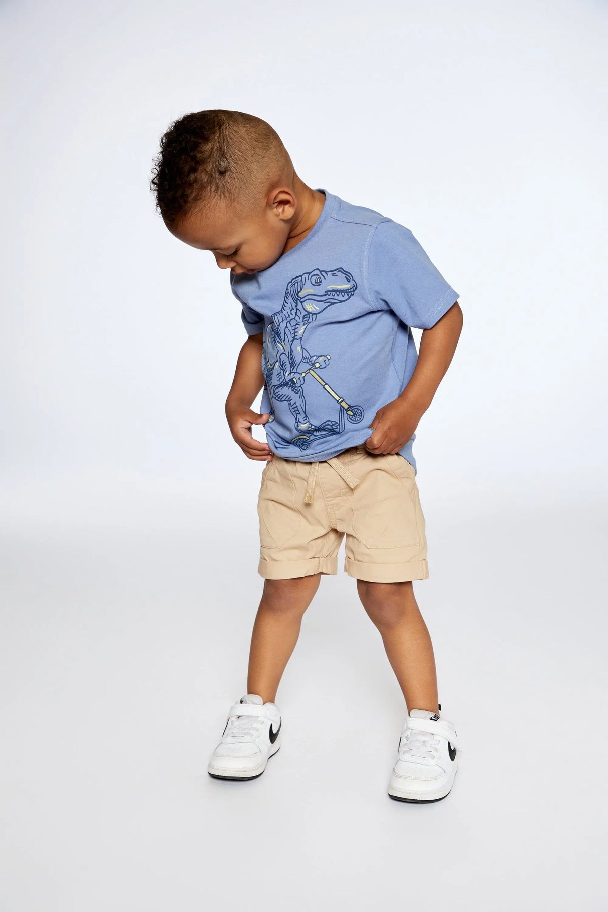 Stretch Twill Short Beige | Deux par Deux | Jenni Kidz