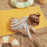 Sunrise & Blue Striped Long-Sleeve One-Piece  Baby & Toddler Girls Swimsuit | Petit Lem | Miles The Label | Jenni Kidz