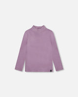 Super Soft Brushed Mock Neck Top Lilac | Deux par Deux | Jenni Kidz