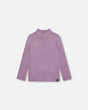 Super Soft Brushed Mock Neck Top Lilac | Deux par Deux | Jenni Kidz