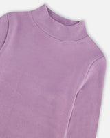 Super Soft Brushed Mock Neck Top Lilac | Deux par Deux | Jenni Kidz