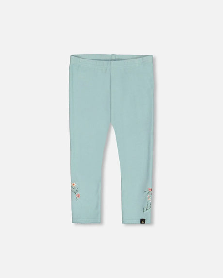 Super Soft Brushed Rib Leggings Light Blue | Deux par Deux | Jenni Kidz