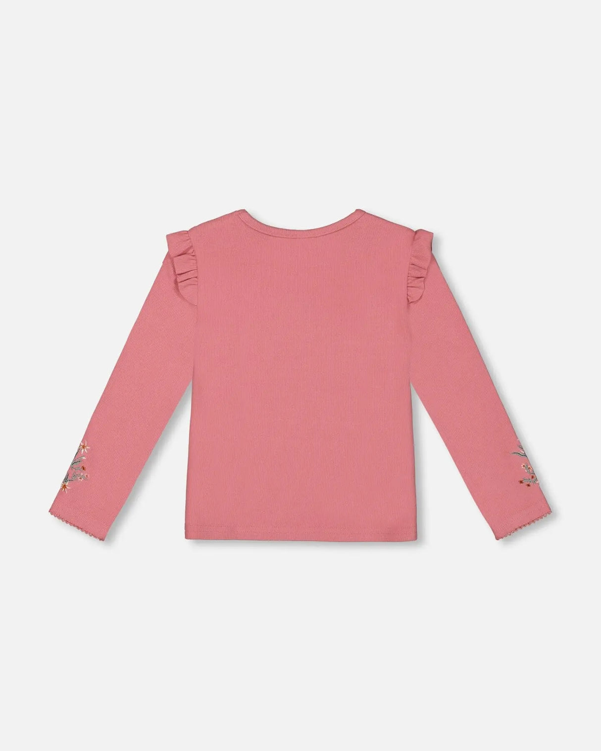 Super Soft Brushed Rib T-Shirt Light Pink | Deux par Deux | Jenni Kidz