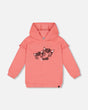 Super Soft Hooded Tunic With Frill Coral | Deux par Deux | Jenni Kidz