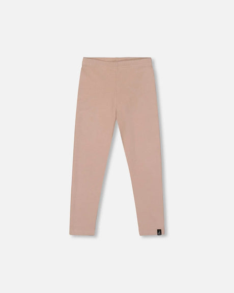 Super Soft Ribbed Leggings Light Caramel | Deux par Deux | Jenni Kidz