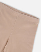 Super Soft Ribbed Leggings Light Caramel | Deux par Deux | Jenni Kidz