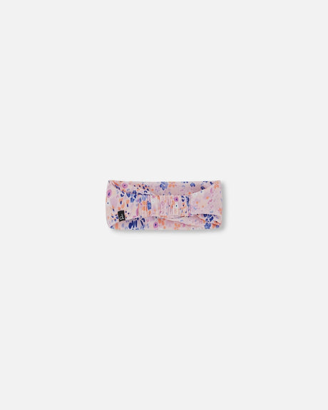 Swimwear Headband Lavender Printed Fields Flowers | Deux par Deux | Jenni Kidz