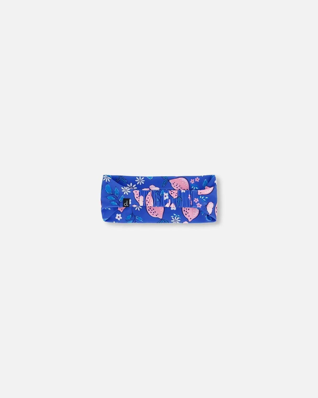 Swimwear Headband Royal Blue Printed Pink Lemon | Deux par Deux | Jenni Kidz