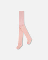 Tonal Jacquard Tights Light Pink | Deux par Deux | Jenni Kidz