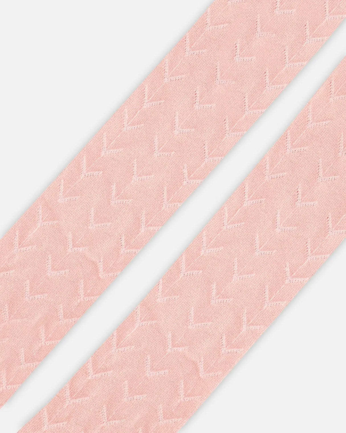 Tonal Jacquard Tights Light Pink | Deux par Deux | Jenni Kidz