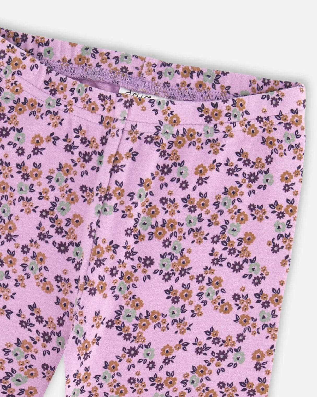 Tunic And Printed Leggings Set Lilac Mini Flowers | Deux par Deux | Jenni Kidz