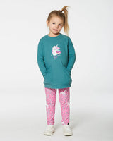 Tunic With Front Pocket Emerald Green | Deux par Deux | Jenni Kidz