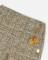 Tweed Flare Pants Beige And Black | Deux par Deux | Jenni Kidz