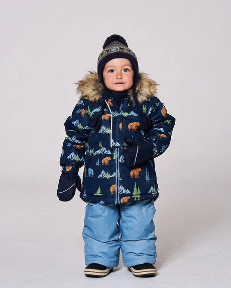 Two-Piece Baby Play Snowsuit Blue Gray | Deux par Deux | Jenni Kidz