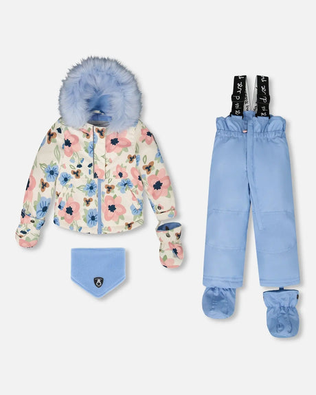 Two-Piece Baby Play Snowsuit Light Blue | Deux par Deux | Jenni Kidz