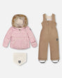 Two Piece Baby Snowsuit Rose Printed Mini Flowers | Deux par Deux | Jenni Kidz