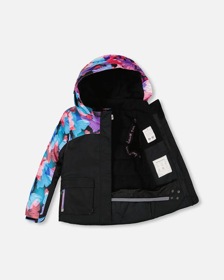 Two-Piece Play Snowsuit Black Butterfly Print | Deux par Deux | Jenni Kidz