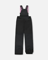 Two-Piece Play Snowsuit Black With Multicolor Print Jacket | Deux par Deux | Jenni Kidz