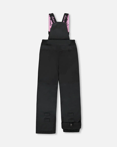 Two-Piece Play Snowsuit Black With Multicolor Print Jacket | Deux par Deux | Jenni Kidz