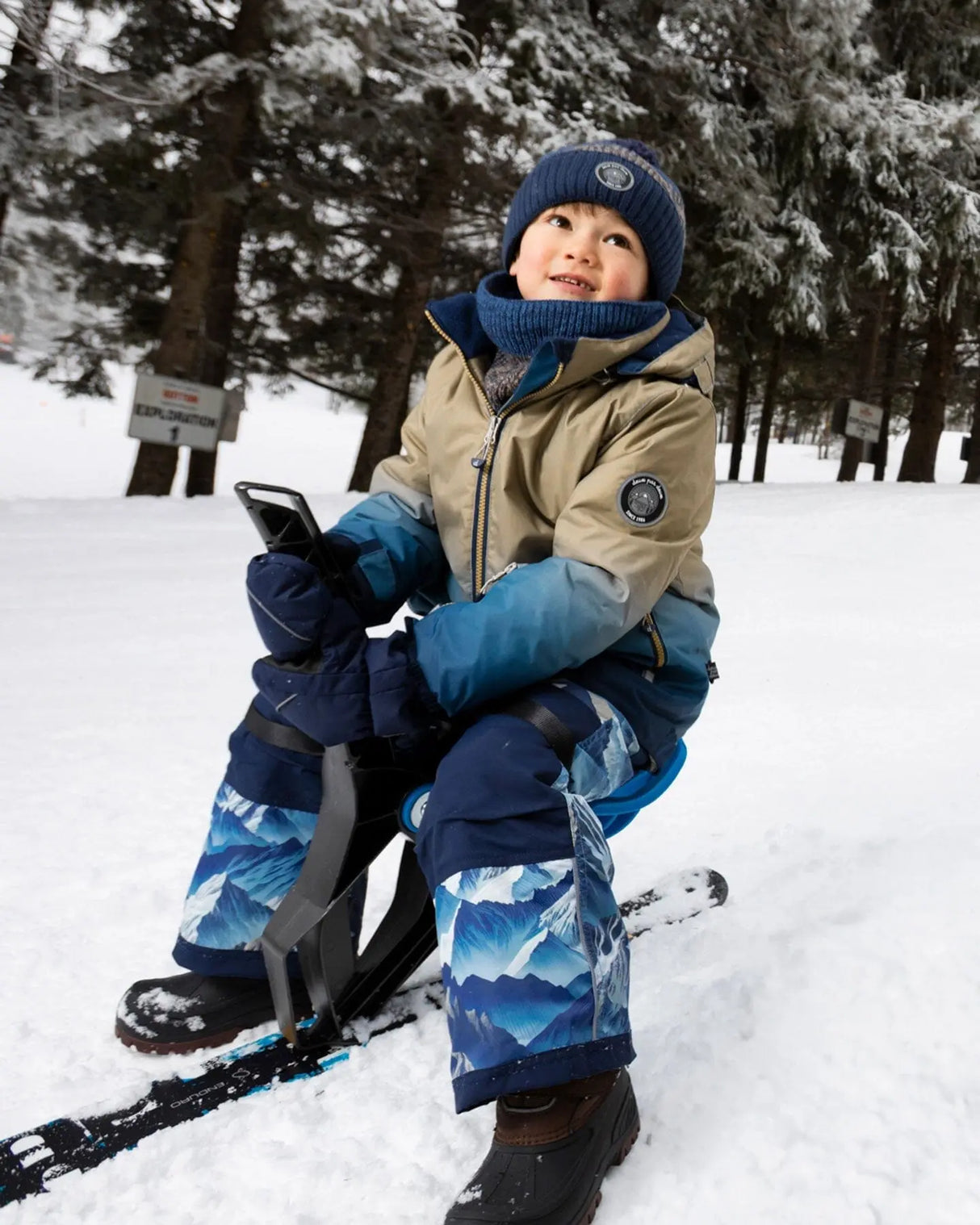 Two-Piece Play Snowsuit Blue Mountains | Deux par Deux | Jenni Kidz