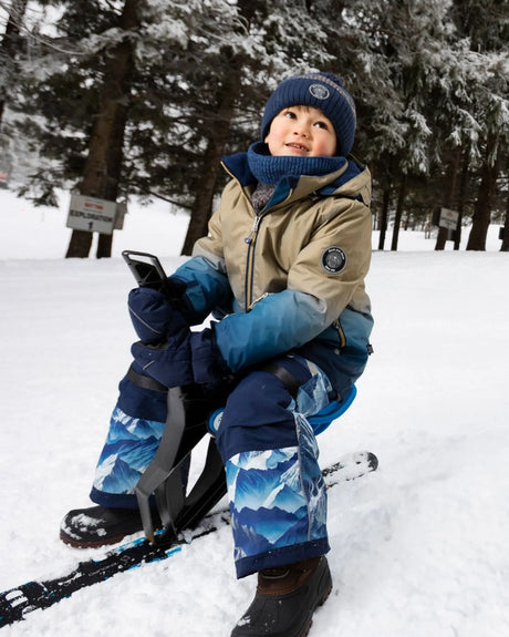 Two-Piece Play Snowsuit Blue Mountains | Deux par Deux | Jenni Kidz