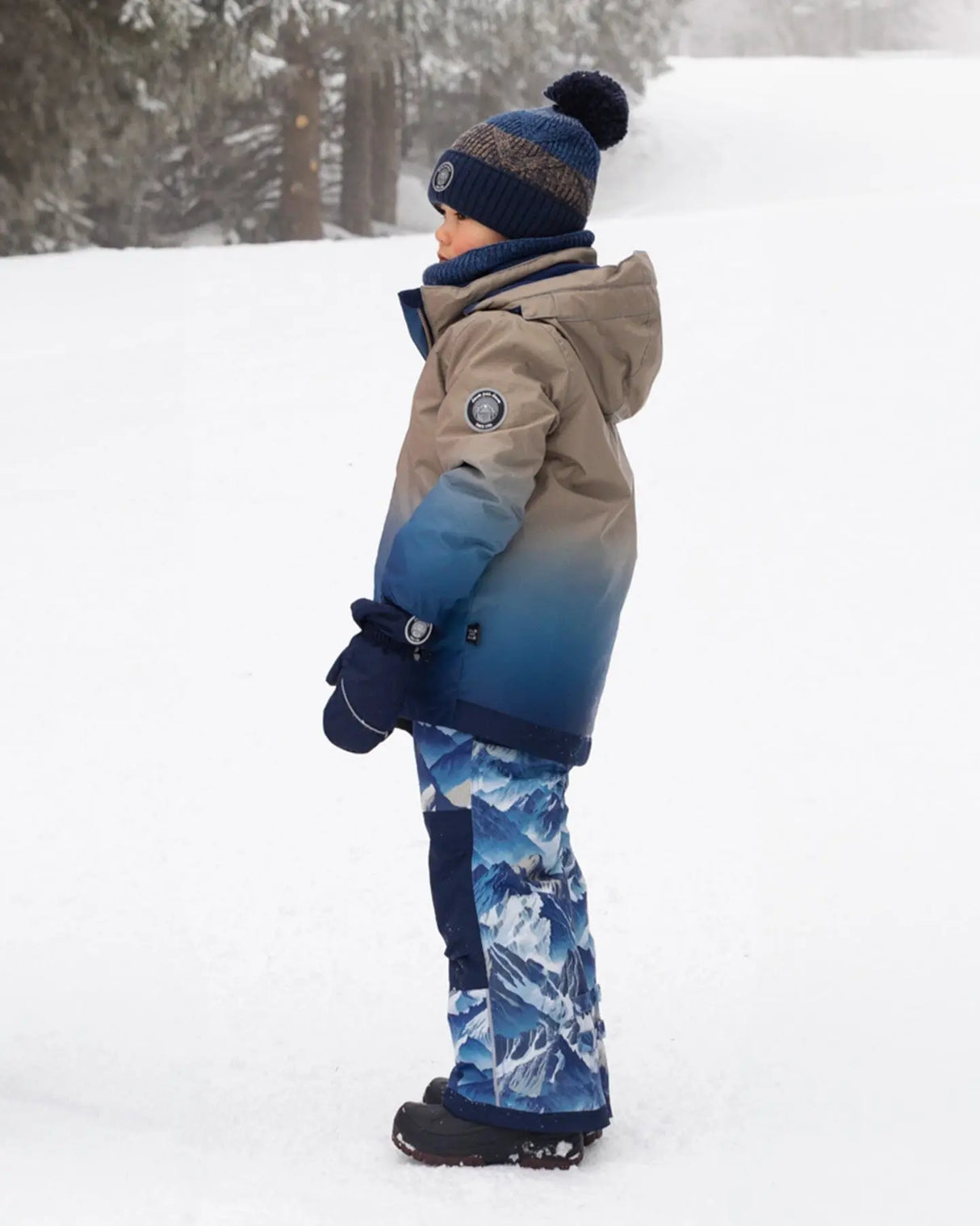 Two-Piece Play Snowsuit Blue Mountains | Deux par Deux | Jenni Kidz