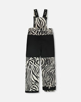 Two-Piece Play Snowsuit Off-White With Printed Pants | Deux par Deux | Jenni Kidz